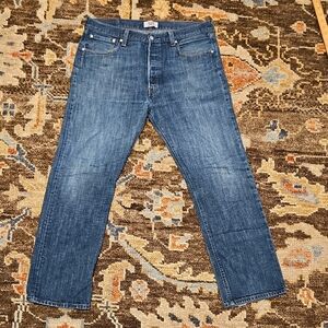 Levi's 501 36x32 Button Fly Classic Straight Blue Jeans
